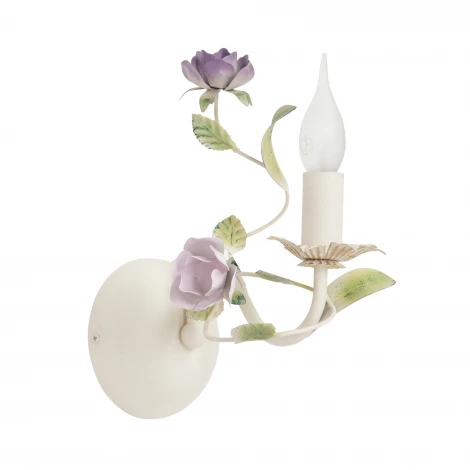 Бра Vitaluce V1184/1A (220V, выключатель, свеча, цветы, листья)