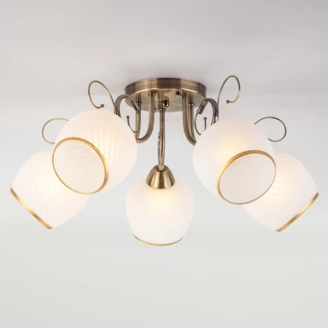 Потолочная люстра Eurosvet Brooksy 30159/5 античная бронза