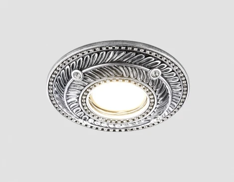 Встраиваемый точечный светильник Ambrella Дизайн С Узором И Орнаментом Гипс D4468 SL (220V)