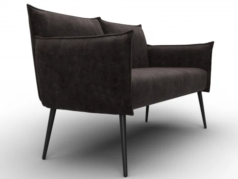 Диван прямой Лига-083 (Фанера/Металл/Велюр/Коричневый) Лига Диванов 131079