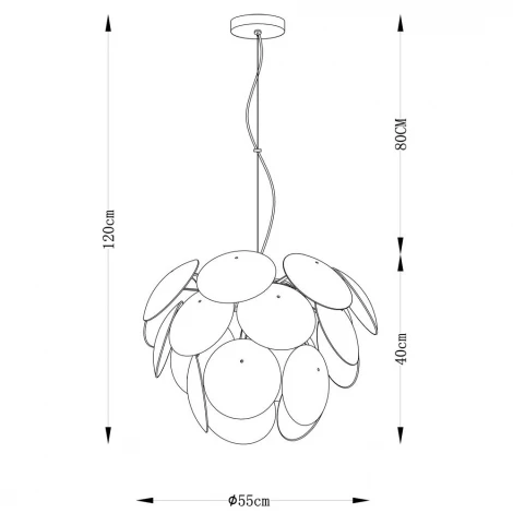 Подвесной светильник Arte Lamp Palmer A5694SP-5WH