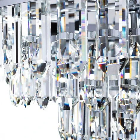 Подвесная люстра Arte Lamp Diadem A1002LM-8CC (220V, хрусталь, на цепи, круглые)