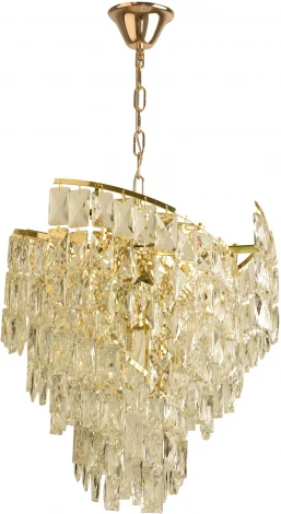Подвесная люстра Reluce 02392-0.4-05 G (220V, хрусталь, на цепи)