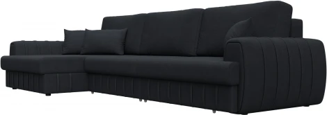 Диван угловой Лига-057 НПБ Лонг угол левый Лига Диванов (Замша) арт.129311L