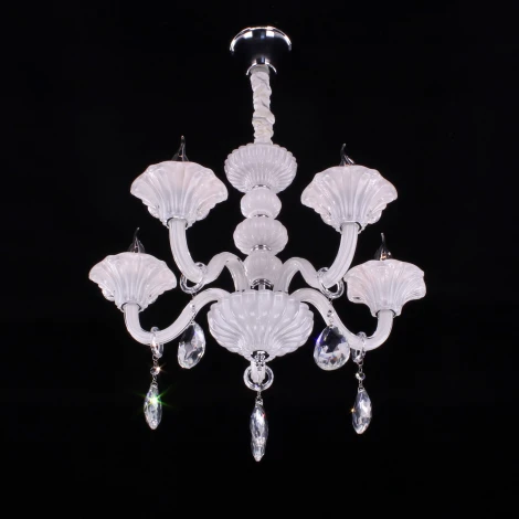 Подвесная люстра Citilux Ирида CL351150 (220V, хрусталь, на цепи, подсвечник, свеча)