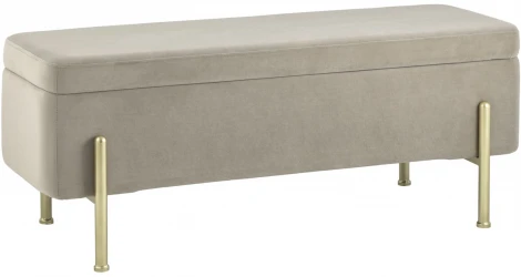 Банкетка Stool Group Болейн с ящиком велюр бежевый УТ000025570