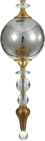 Подвесной светильник (11056/1P Smoke) Indigo Sorpresa V000191L (LED, 220V, на проводе, шар, бусы)