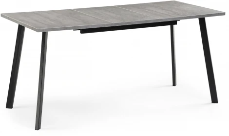Стол раскладной Notta Колон Лофт 120 25 мм черный матовый / бетон 489608