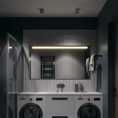 Накладной потолочный светильник Slim GU10 1x50Вт Maytoni Technical C015CL-01W (220V)