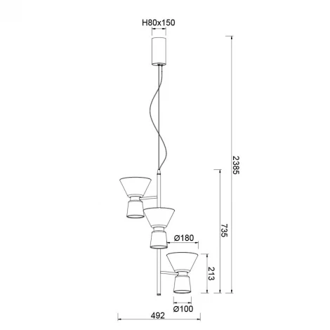 Подвесной светильник светодиодный Mantra New York 9218