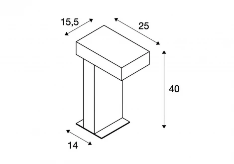 Наземный светильник Slv Rusty 230090