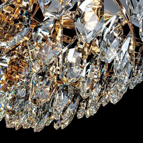 Подвесная люстра хрустальная Modelux MODELUX ML.2363.12 GD