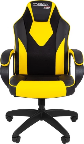 Игровые кресла CHAIRMAN GAME 17 (Пластик,Экокожа/Черный,Желтый)