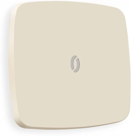 Лицевая панель Ambrella Volt OMEGA (Бежевый матовый) для 1-кл выключателей с подсветкой QUANT OP3220