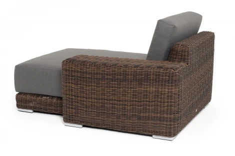"Капри" кушетка из искусственного ротанга, цвет коричневый 4SIS арт.УТ-00009394