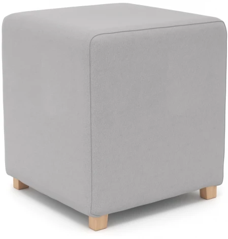 Пуф Arsko Мозли 1 светло-серый велюр