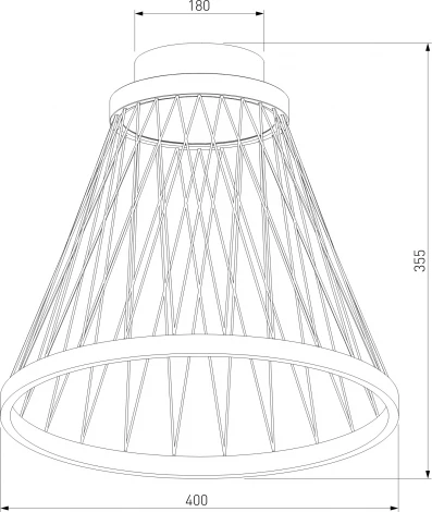 Потолочный светильник круглый Eurosvet Cesta 40018/1 LED коричневый (220V, круглые)