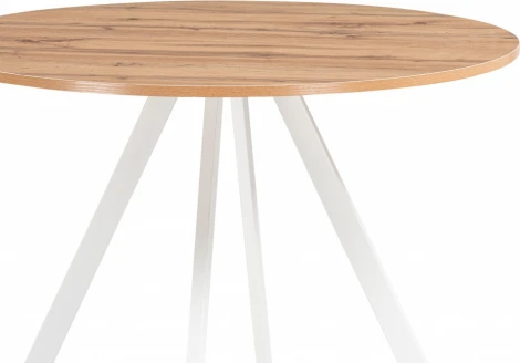 Стол деревянный Woodville Баргел 90х90х75 дуб вотан / белый арт.611366