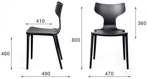 Стул Enzo, первичный пластик черный Top Concept ENZO 2001000000531