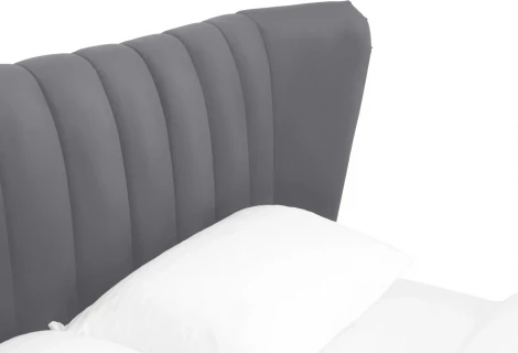 Кровать Queen Agata Lux ОГОГО (арт.636843), (Ткань/Серый)