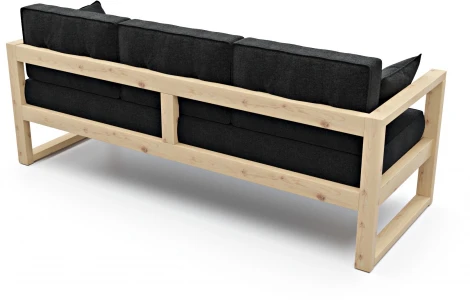 Диван Arsko Астер Б сосна черная рогожка