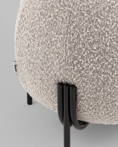 Пуф Флик new ткань букле серо-бежевый Stool Group арт.УТ000040000