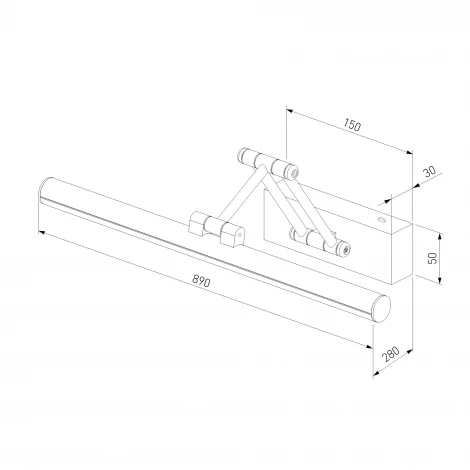 Подсветка для картин светодиодная Elektrostandard Monza 40156/LED (a071215)