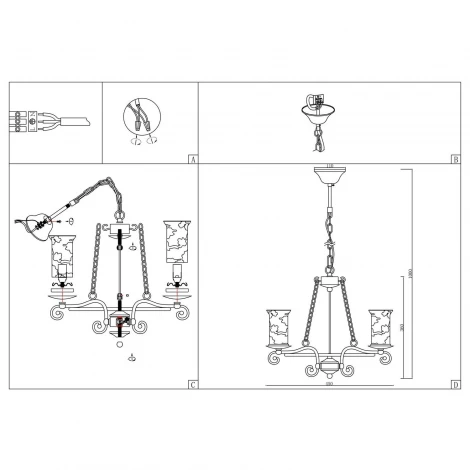 Подвесная люстра ST Luce Ancora SL122.303.03