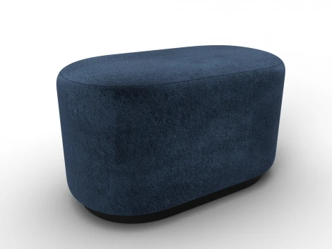 Пуф 007 (ДСП,Фанера/Пластик/Велюр/Синий) Лига Диванов 132379