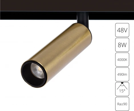 Трековый светильник магнитный 48V Arte Lamp Linea A4660PL-1AB (LED)