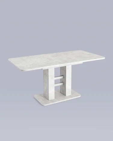 Стол раскладной 120-160*80 бетон/алюминий Stool Group Elephant УТ000034854