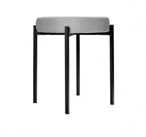 Табурет M DikLine, B22 GREY, ножки черные арт.00-00079837