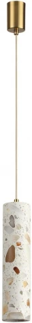 Подвесной светильник Odeon Light Terrazzo 7012/6L металл/ терраццо/античная бронза/серый IP20 6W 3000K 220V (LED, на проводе)