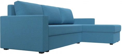 Диван угловой Траумберг Лайт правый угол (Голубой/Рогожка) Лига Диванов арт.121140