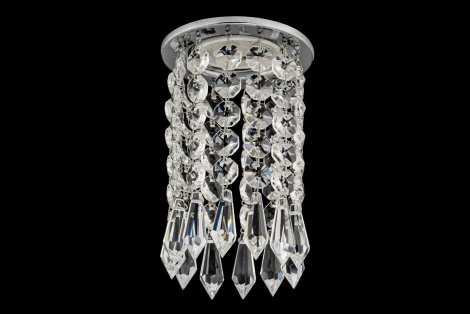 Встраиваемый светильник хрустальный Dio D'Arte Osimo Nickel GU10.5.14.8.121 N (220V, круглые)