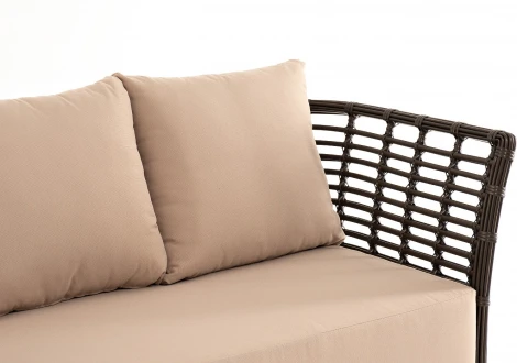 "Валенсия" диван из искусственного ротанга трехместный, цвет бронзовый 4SIS арт.УТ-00006745