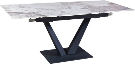 Стол раскладной Top Concept Малибу (120+30+30), керамика глянцевая Pandora