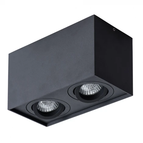 Накладной точечный светильник Arte Lamp Factor A5544PL-2BK (220V, куб)