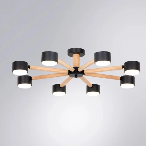 Потолочная люстра на штанге Arte Lamp Tenda A1624PL-8BK