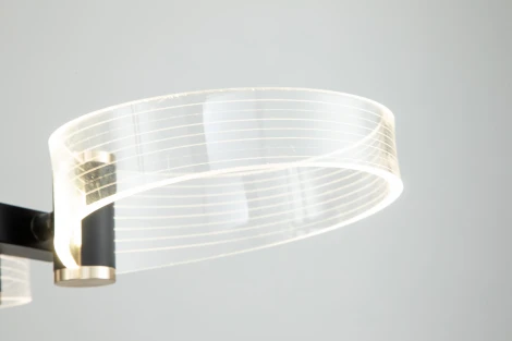 Люстра потолочная светодиодная на штанге Cloud 10242/6 LED*56W Black