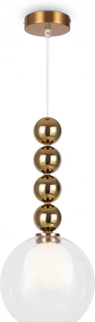 Подвесной светильник Freya Focus FR5220PL-01G6 (на проводе, шар, бусы)