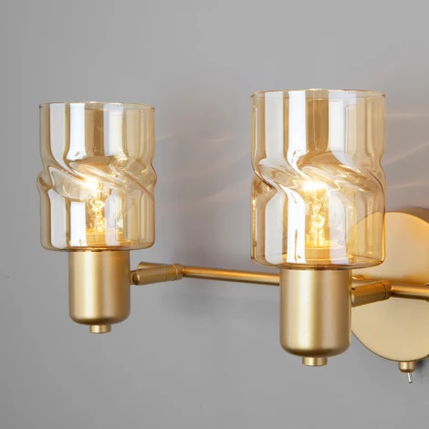 Спот на штанге Eurosvet Ansa 20120/3 перламутровое золото (220V, выключатель)