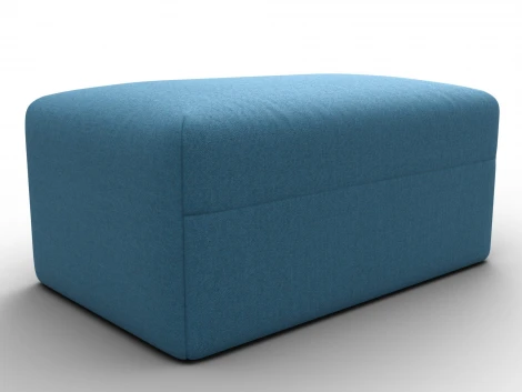 Модуль пуф Лига-060 НПБ (ЛДСП,Брус,Фанера,Рогожка/Голубой) Лига Диванов 129736