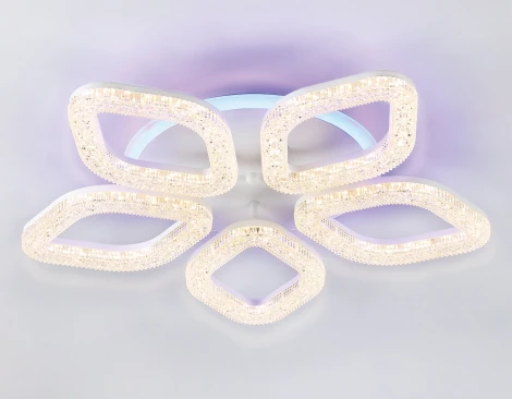 Потолочная люстра RGB Ambrella Original FA3925 (LED, 220V, пульт управления, цветы)