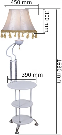 Торшер со столиком Reluce 01757-0.6-01 WH