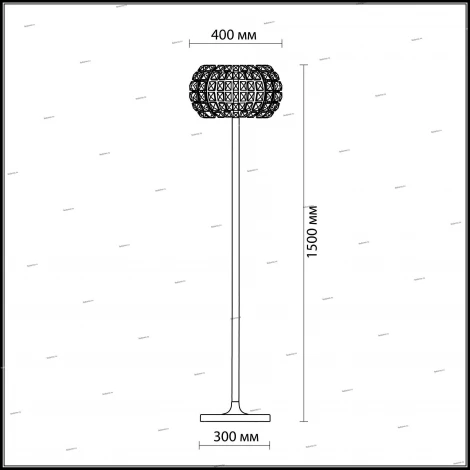 Торшер Odeon Light Crista 1606/6F