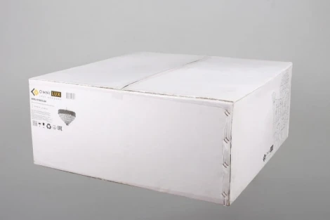 Подвесная люстра Omnilux 818 OML-81803-24 (220V, хрусталь, на цепи, круглые)