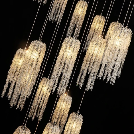 Подвесная люстра хрустальная Modelux MODELUX ML.6688.25 CR