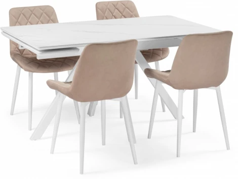 Кухонный стол Вилли Notta (Металл,Керамика/Белый) арт.617084