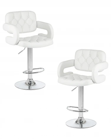 Набор 2 шт стул барный DOBRIN TIESTO (белый)